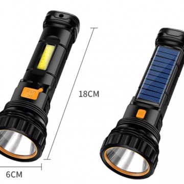 Lanterna LED cu incarcare solara