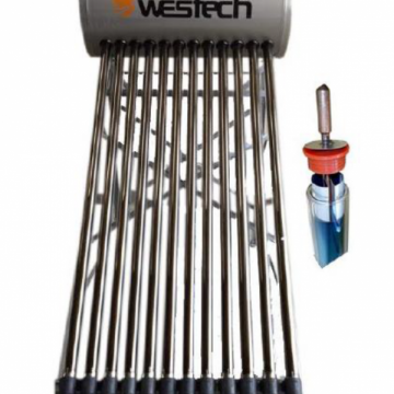 PANOU SOLAR PRESURIZAT CU BOILER INOX 120 L INCORPORAT ȘI 12 TUBURI VIDATE